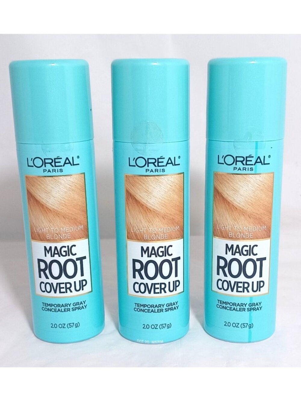 3 New L'Oreal Paris Magic Root Gray Cover Light to Medium Blonde - 2oz Each Can